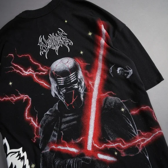 Darc Sport X Star Wars -KYLO REN "SIDE BY SIDE" OVERSIZED TEE IN BLACK